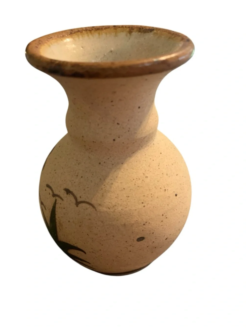 TONALA Mexican Folk Art‎ Sandstone Pottery Miniature Vase Siesta Cactus Aloe 4